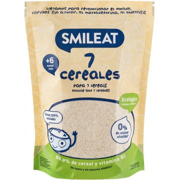 Cereale cu 7 super cereale +6 luni Bio, 200g, Smileat