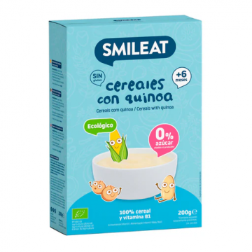 Cereale cu quinoa fara gluten +4 luni Bio, 200g, Smileat