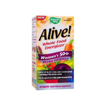 Supliment alimentar Alive! Women’s 50+ Ultra Nature's Way, 30 tablete, Secom