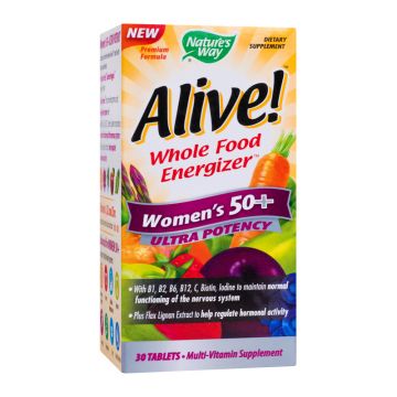 Supliment alimentar Alive! Womenâ€™s 50+ Ultra Nature's Way, 30 tablete, Secom