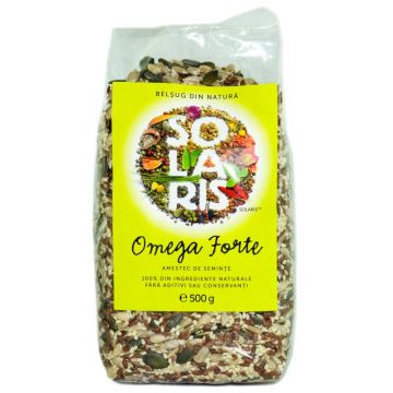 Amestec de seminte Omega Forte, 500g, Solaris