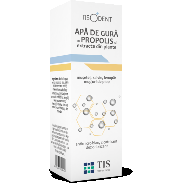 Apa de gura cu propolis, 20ml, Tis Farmaceutic