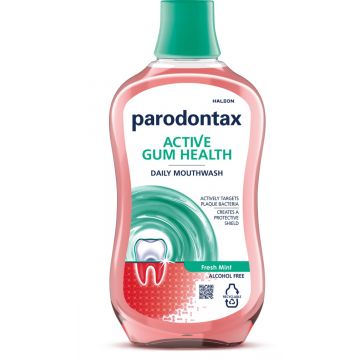 Apa de gura fara alcool Active Gum Health Fresh Mint, 500ml, Parodontax