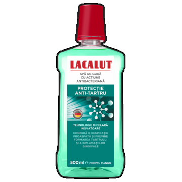 Apa de gura micelara protectie antitartru, 500ml, Lacalut