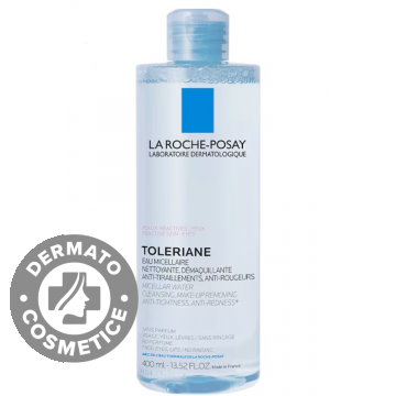Apa micelara pentru demachiere piele reactiva fata si ochi, 400ml, La Roche-Posay