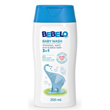 Bebelo Gel spumant 3 in 1, 200ml