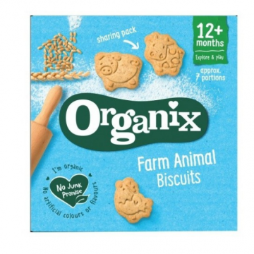 Biscuiti organici Animalute, incepand de la 12 luni, 100g, Organix Goodies