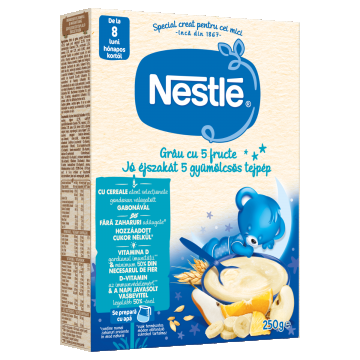 Cereale din grau cu 5 fructe Somn Usor +8 luni, 250g, Nestle