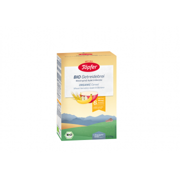 Cereale din gris de grau, mere si banane, 175g, Topfer