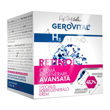 Crema pentru regenerare avansata H3 Retinol, 50ml, Gerovital