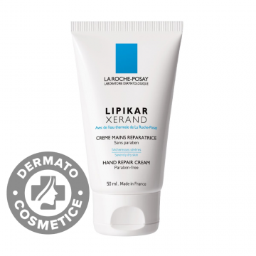 Crema reparatoare pentru maini foarte uscate Lipikar Xerand, 50ml, La Roche-Posay