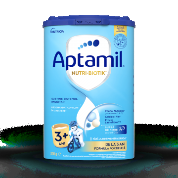 Formula de lapte fortifiata pentru copii de la 3 ani NUTRI-BIOTIK 3+, 800g, Aptamil