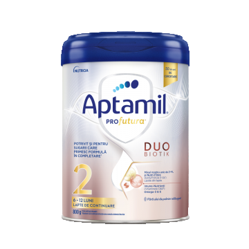 Lapte de continuare pentru copii de pentru 6-12 luni PROfutura DUOBIOTIK 2, 800g, Aptamil