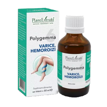Polygemma 6 Varice si hemoroizi, 50ml, PlantExtrakt