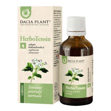 Tinctura pentru reglarea tensiunii HerboTensin, 50ml, Dacia Plant