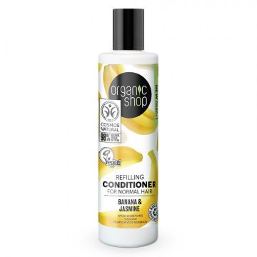 Balsam de par cu banana si iasomie, 280ml, Organic Shop