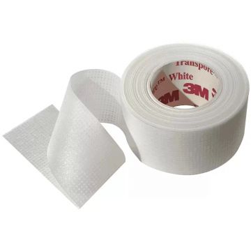 Banda adeziva Transpore white 5cm x 9.14m, 1 bucata, 3M Healthcare