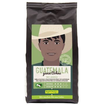 Cafea boabe bio Arabica Guatemala, 250g, Rapunzel