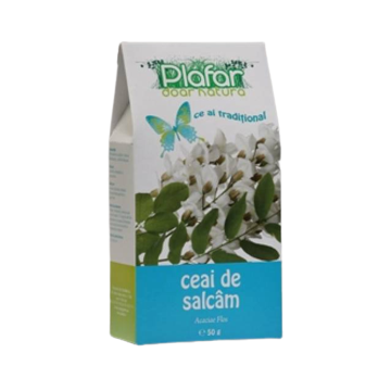 Ceai din flori de salcam, 50g, Plafar