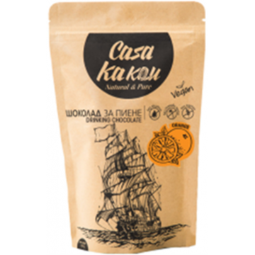 Ciocolata de baut cu ulei de portocale, 24g, Casa Kakau