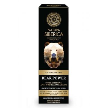 Crema intensiva antirid pentru barbati Bear Power, 50ml, Natura Siberica