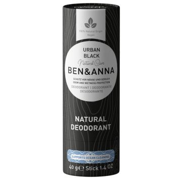 Deodorant natural Urban Black, 40g, Ben&Anna