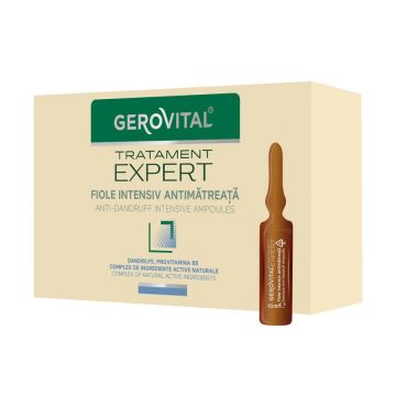 Fiole intensiv antimatreata Tratament Expert, 10 fiole x 10ml, Gerovital