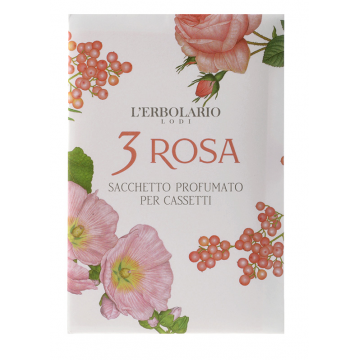 L'Erbolario 3 Rosa Saculet parfumat, 1 bucata