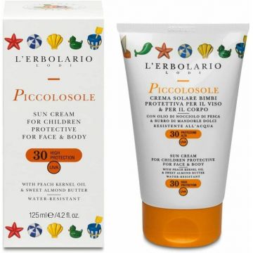L'Erbolario Piccosole Crema protectie solara pentru copii SPF30, 125ml