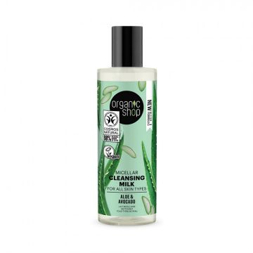 Lapte micelar Aovcado & Aloe, 150ml, Organic Shop