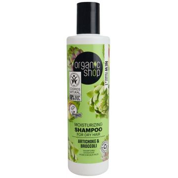 Sampon pentru par degradat cu anghinare si broccoli, 280ml, Organic Shop