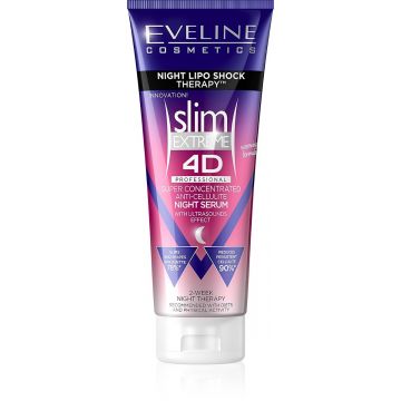 Ser de corp anti-celulitic Slim Extrem 4D, 250ml, Eveline Cosmetics