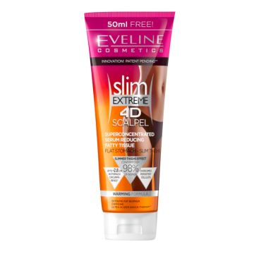 Serum pentru reducerea tesutului adipos Slim Extrem 4D, 250ml, Eveline Cosmetics