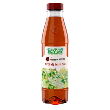 Sirop de tei si soc, 500ml, Plafar