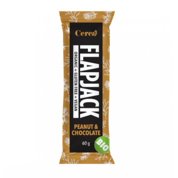 Baton Bio din ovaz cu Arahide si Ciocolata Flapjack, 60g, Cerea