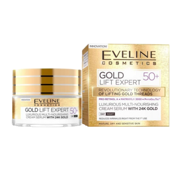 Crema de zi si de noapte Gold Lift Expert 50+, 50ml, Eveline Cosmetics