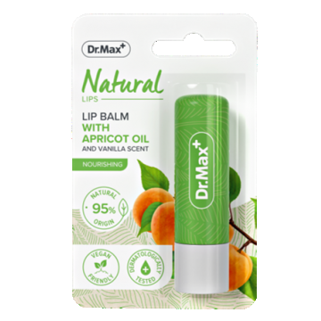 Dr.Max Natural Balsam de buze cu ulei de caise, 1 bucata