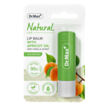 Dr. Max Natural Balsam de buze cu ulei de caise, 1 bucata