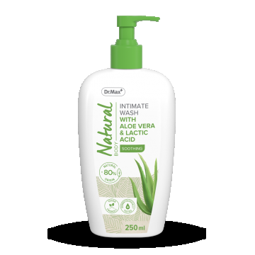 Dr. Max Natural Gel intim cu aloe vera si acid lactic, 250ml