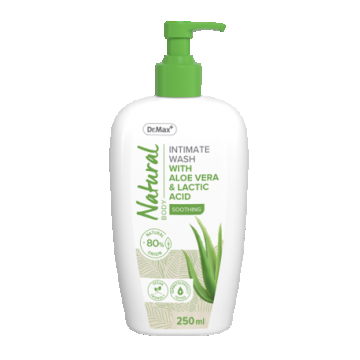 Dr. Max Natural Gel intim cu aloe vera si acid lactic, 250ml