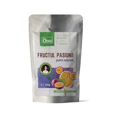 Fructul pasiunii pulbere bio, 125g, Obio