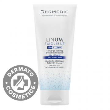 Gel de dus pentru refacerea barierei cutanate Linum Emolient, 200ml, Dermedic