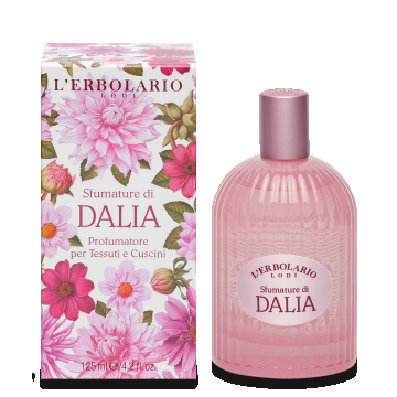 L'Erbolario Difuzor parfumant pentru tesaturi si perne Shades of Dahlia, 125ml