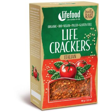 Lifecrackers italian raw Bio, 90g, Lifefood