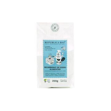 Republica BIO Bicarbonat de sodiu alimentar FARA ALUMINIU, FARA GLUTEN, 250g