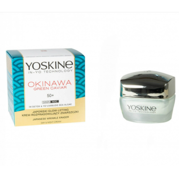 Crema antirid pentru ten 50+ Okinawa Green Caviar, 50ml, Yoskine