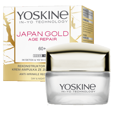 Crema de fata reparatoare antirid de zi si de noapte Japan Gold 60+, 50ml, Yoskine