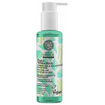 Peeling purificator echilibrant Polar White Birch, 145ml, Natura Siberica