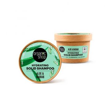 Sampon solid cu aloe si baobab, 60g, Organic Shop