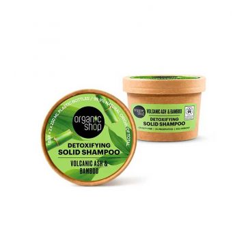 Sampon solid cu cenusa vulcanica si bambus, 60g, Organic Shop